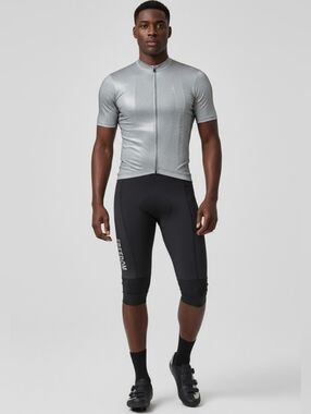 Santic Black Padded Cycling Shorts/Knickers with Reflective Freedom Print